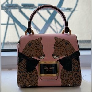 Kate Spade Leopard, Pink, Micro Bag